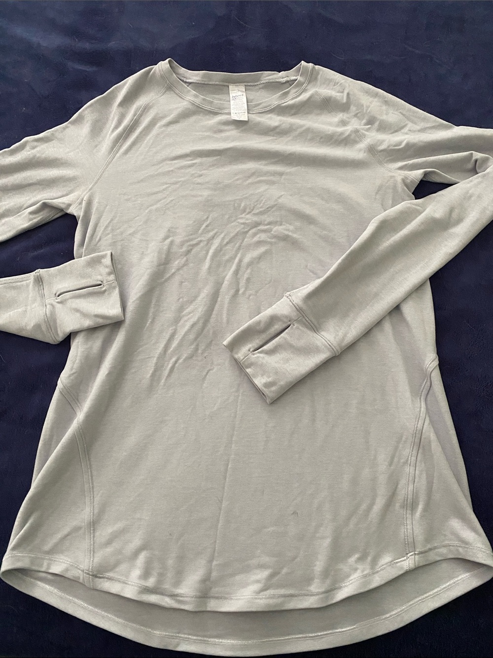 Ivivva Women's Long Sleeve Crewneck Top in Light lavender / gray